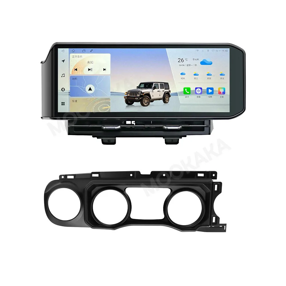 Android Auto Wireless Carplay For Jeep Wrangler 2018~2022 Multimedia Intelligent Navigation Car Stereo Receiver player Head Unit