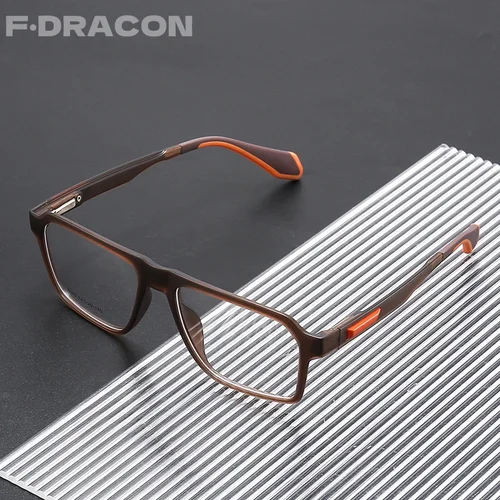 Imagen 2 del producto 2024 gafas de deportes nuevos, gafas cuadradas de moda para ciclismo para hombres, montura de gafas graduadas ópticas ultraligeras para mujeres 6810