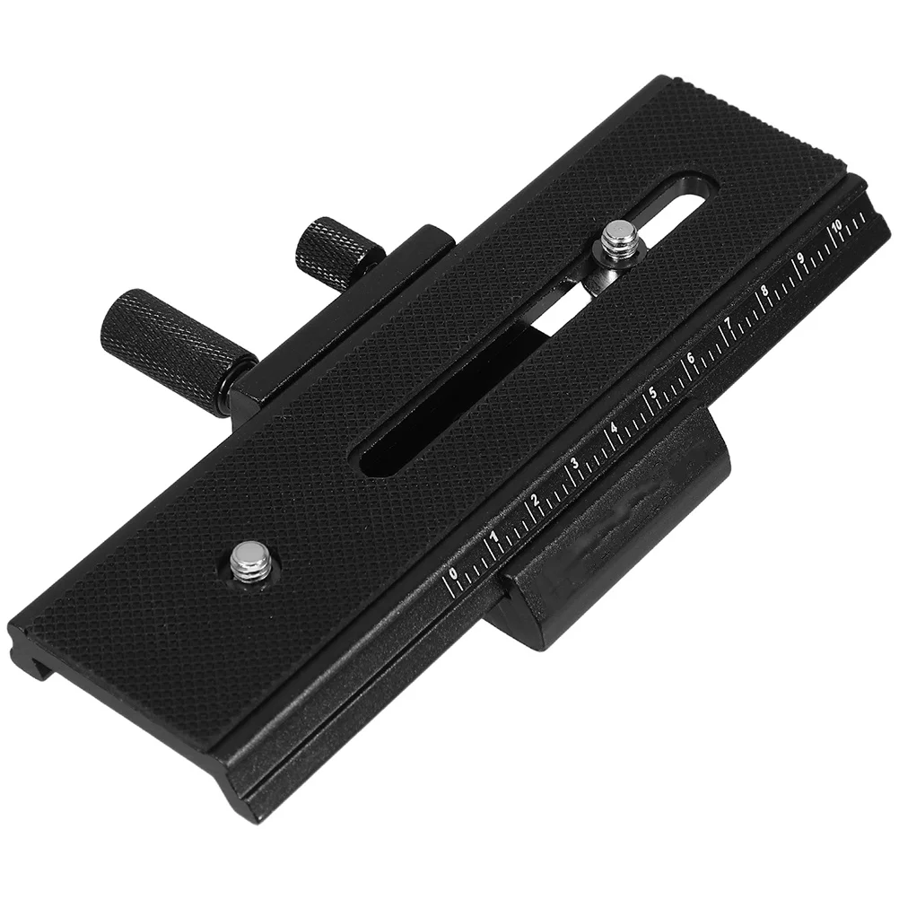 Micro Adjust Focusing Rail Slider 2-Way Precision For Macro Photography 1/4 Inch Screw Compatible Dslr