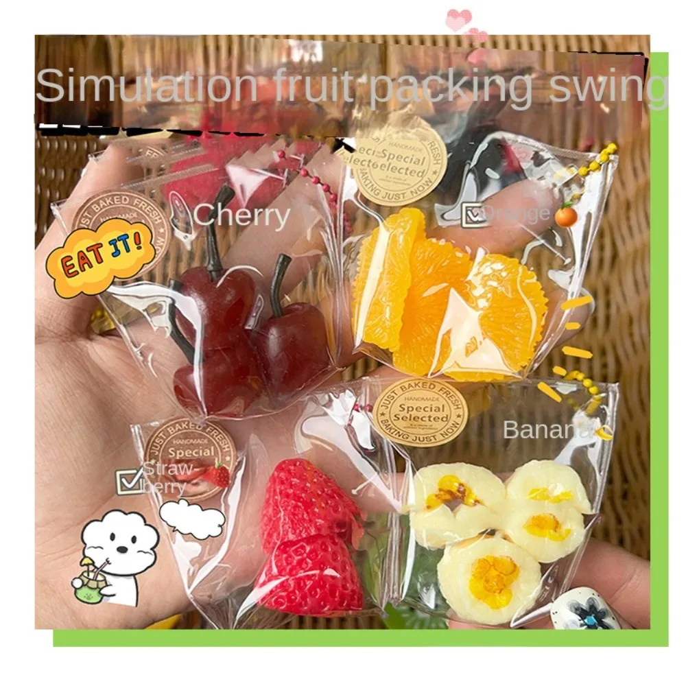 Simulated Fruit Cute Fruit Squeeze Toys Strawberry Sensory Toy Simulation Fruit Squeeze Bag Cartoon Kiwi