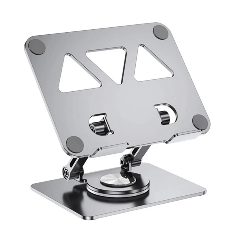  Height Adjustable Laptop Stand Offering 360 Degree Rotation Carbon Steel Tablets Holder Bracket Simple Installation