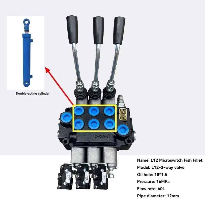 2-way Valve Hydraulic Distribution Valve Micro Switch Travel Limit Switch Distributor