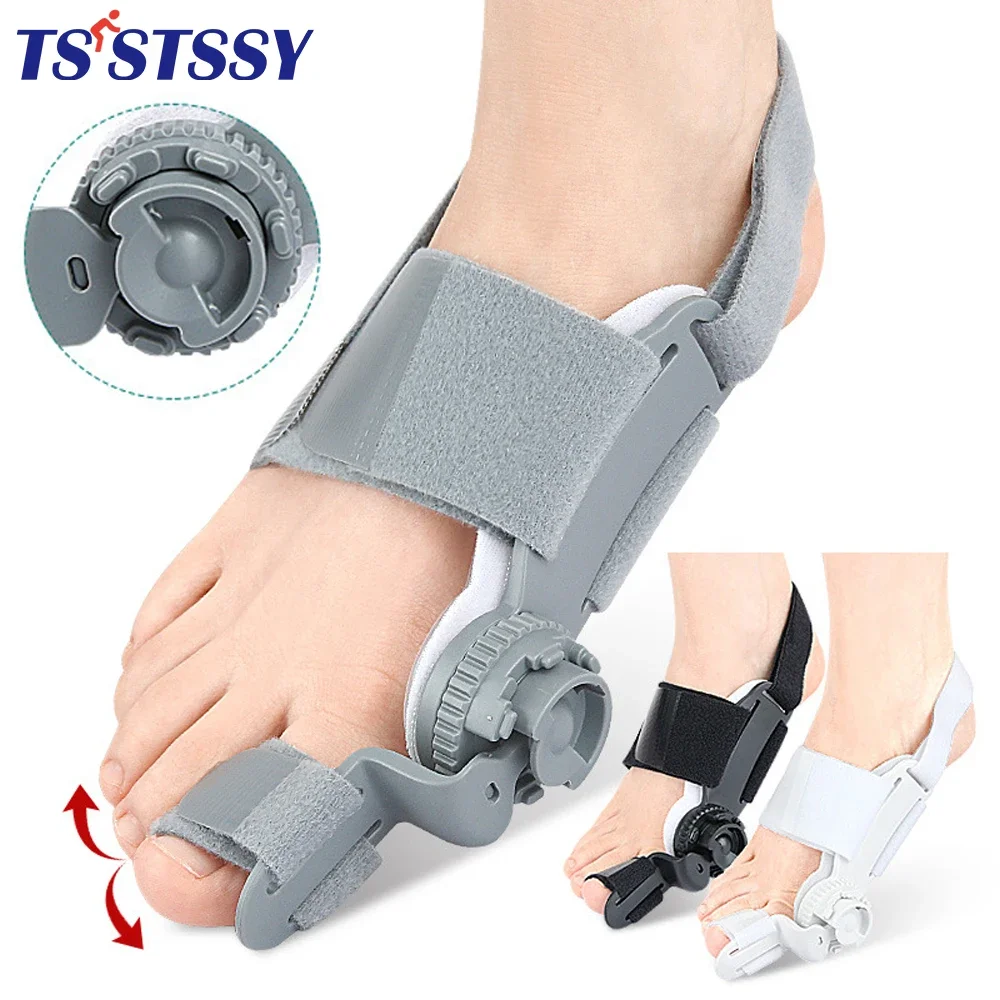 

1Pcs Bunion Corrector for Women Men Big Toe, Adjustable Knob Bunion Brace Splint with Anti-slip Heel Strap with Toe Seperator