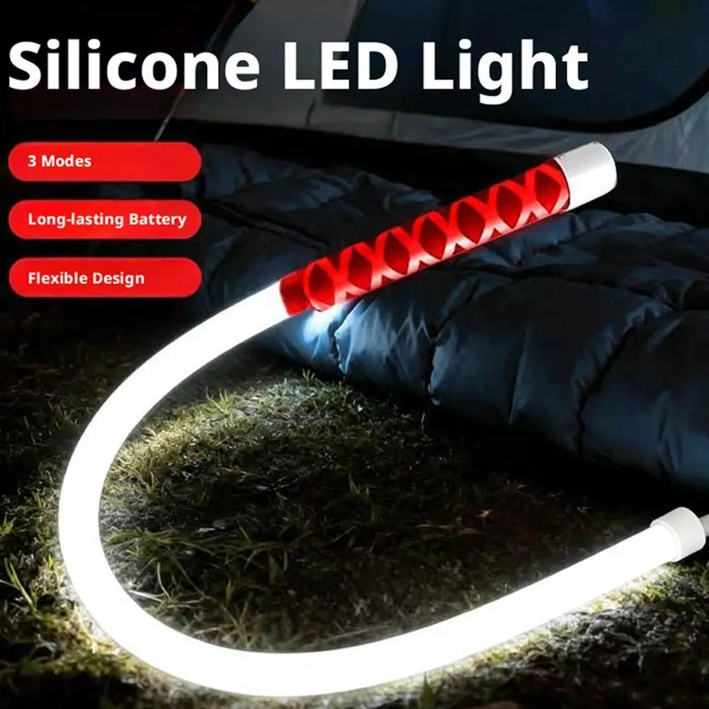 Flexible LED Work Light 73cm 360° Bendable High Lumen Engine Repair Portable Strip Lamp Auto Workshop Professional Maintenance