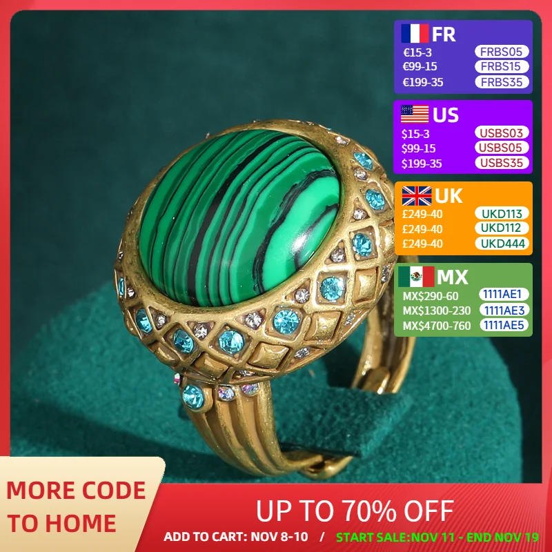 

Винтажное круглое антикварное ювелирное кольцо с павлином, синий, зеленый, натуральный камень, стразы, аксессуары золотого цвета для женщин, роскошная новинка 2024