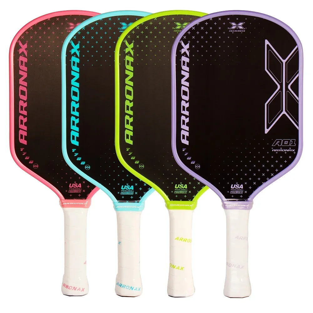 Arronax Pickleball Paddle T700 คาร์บอนไฟเบอร์ Frosted พื้นผิว 16 มม.Enhanced Sweet Spot & Attach & Power Anti-SLIP Grip USAPA Compliant