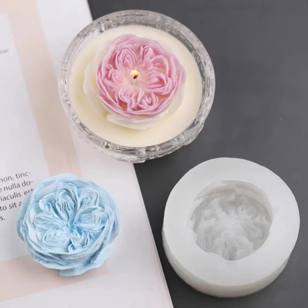 Flower Aromatherapy Gypsum Silicone Mold Handmade Creative Plaster Crafts Car Decoration Epoxy Resin Moulds