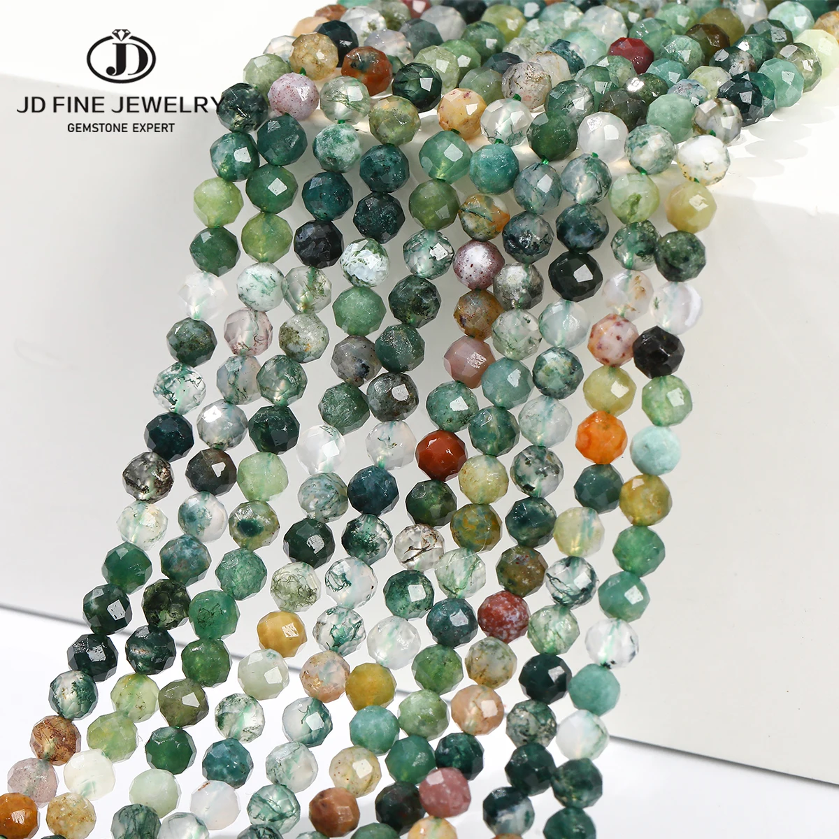 

Wholesale Natural Faceted India Agate Beads 2 3 4mm Loose Spacer Seed Bead for Jewelry Making Diy Necklace Bracelet Accessory