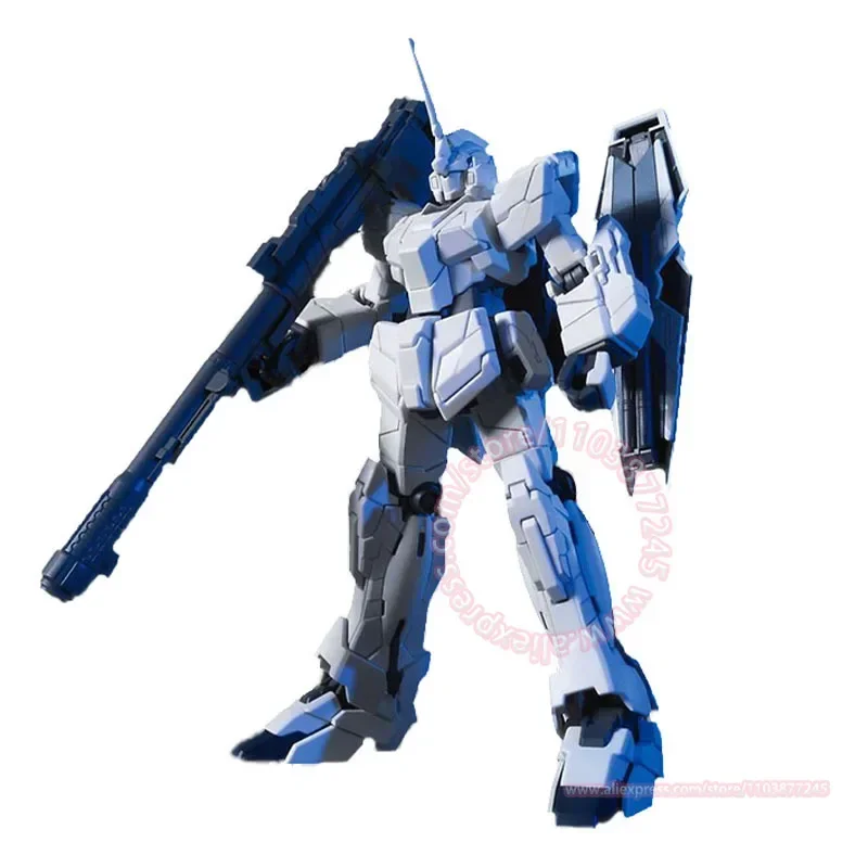 BANDAI RX-0 UNICORN GUNDAM HGUC HG 1/144 Children's Toy Peripheral Model Joint Movable Desktop Ornament Action Figures Gift