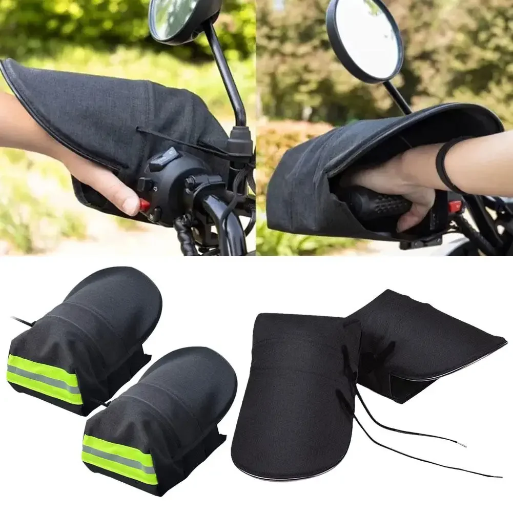 1 Pair Motorcycles Handlebar Gloves Waterproof Windproof Sun Protection Gloves For Most Motorbikes Scooters ATVs Snowmobile image 5