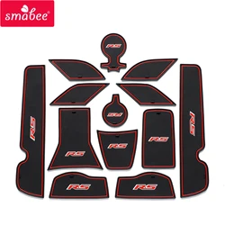 Smabee Anti-Slip Gate Slot Cup Mat for Chevrolet Trax 2024 2025 RS Non-Slip Door Groove Pad Rubber Coaster interior Accessories