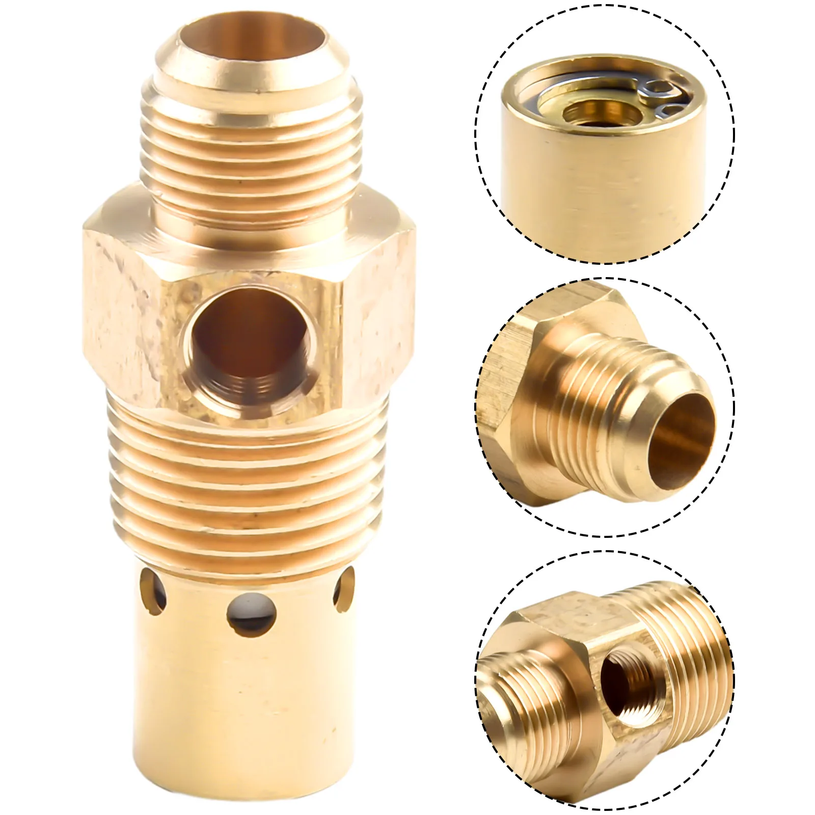 1Pc Air Compressor Brass Check Valve One-Way Check Valve G3/8