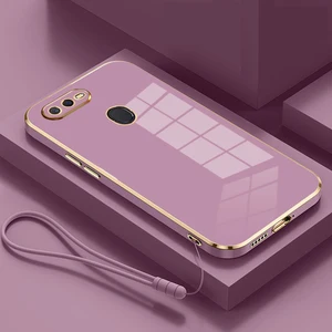 Para Oppo A7 Case Luxury Square Square Case de teléfono OPPO A5S OPPO A7N AX7 A12 A7X Silicona a prueba de choques traseros OPPO F9 Pro Case 10 Mejores Caso F9 de Oppo F9 de 10 ventas - №6