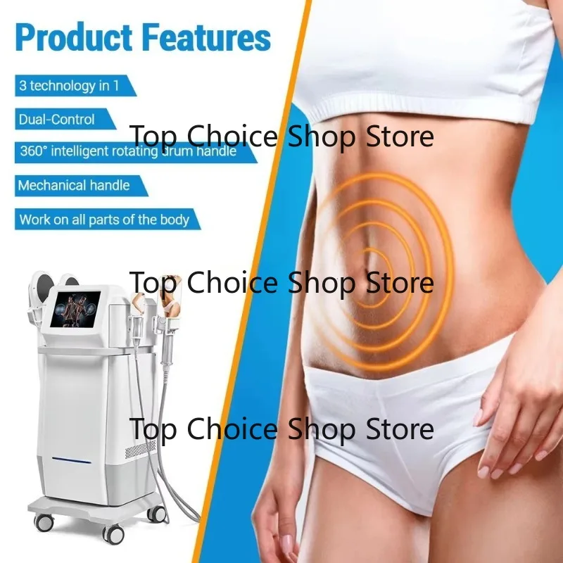 4 Handles 8D Inner Ball Roller Vacuum Massage Dev-ice EMS Mu-scle Care Instrument Facial And Body Tissue Conditioning