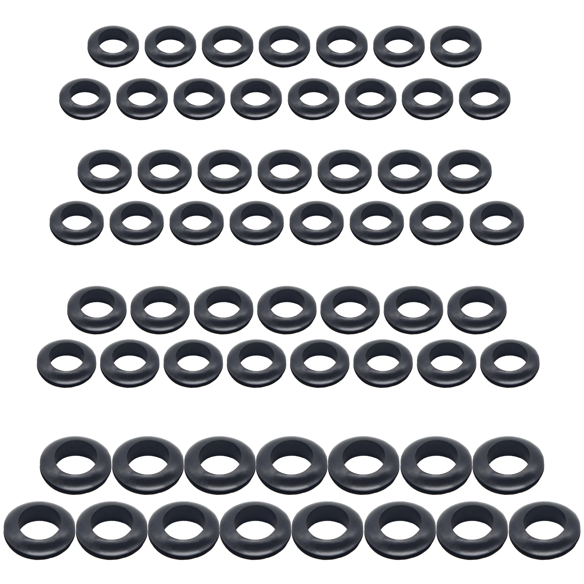 

Black Rubberized Grommet M3 M4 M5 M6 M8 M10 M12 M14 High Quality Spare Parts Wiring Cable Gasket O-Ring Seals Tools