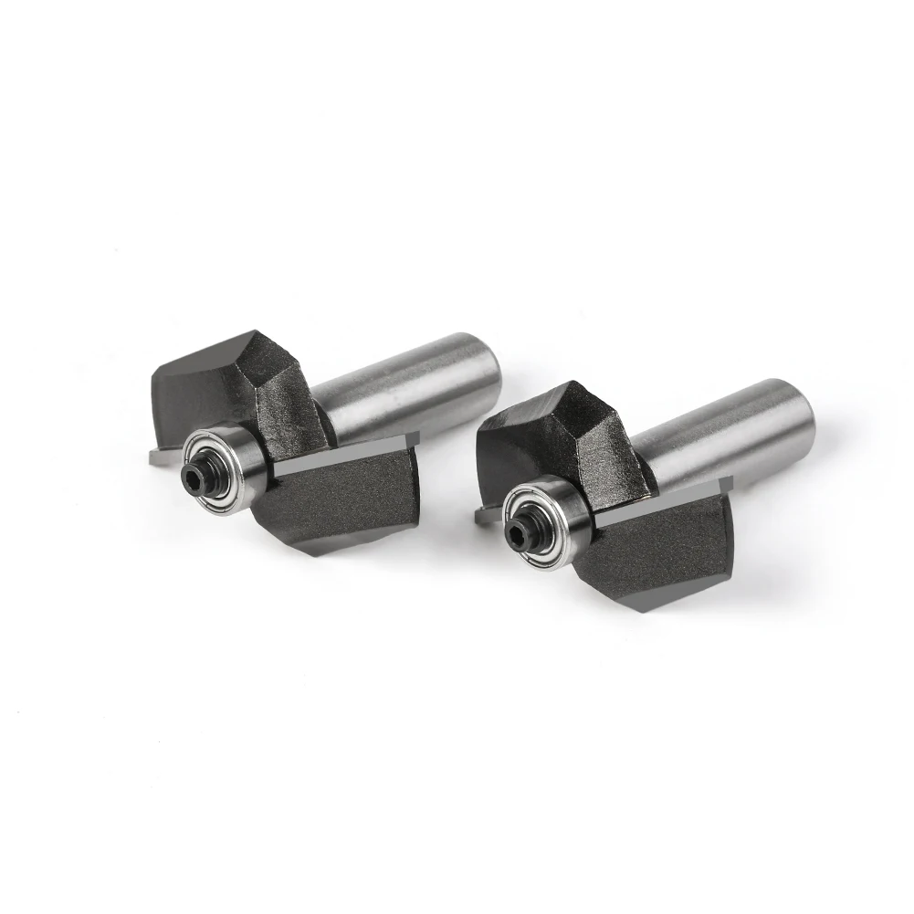 15 degree Chamfer Edge Forming Router Bit 12mm 1/2inch Shank Bevel Flush Trim Bit Woodworking Milling Cutter Bits