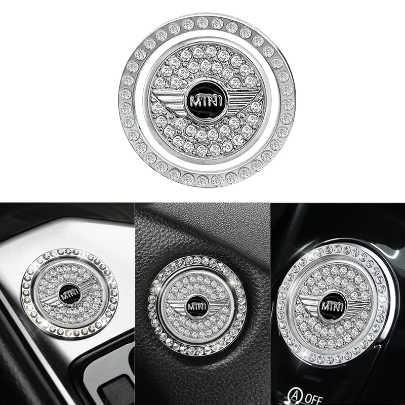 Car Ignition Button Decoration Ring Start Engine Ring For BMW MINI Cooper One S Countryman Clubman JCW R50 R55 R56 R60 R61 F55