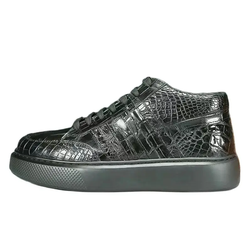 BATMO 2024 new arrival Crocodile skin causal shoes men,male Genuine leather sneakers pdd317