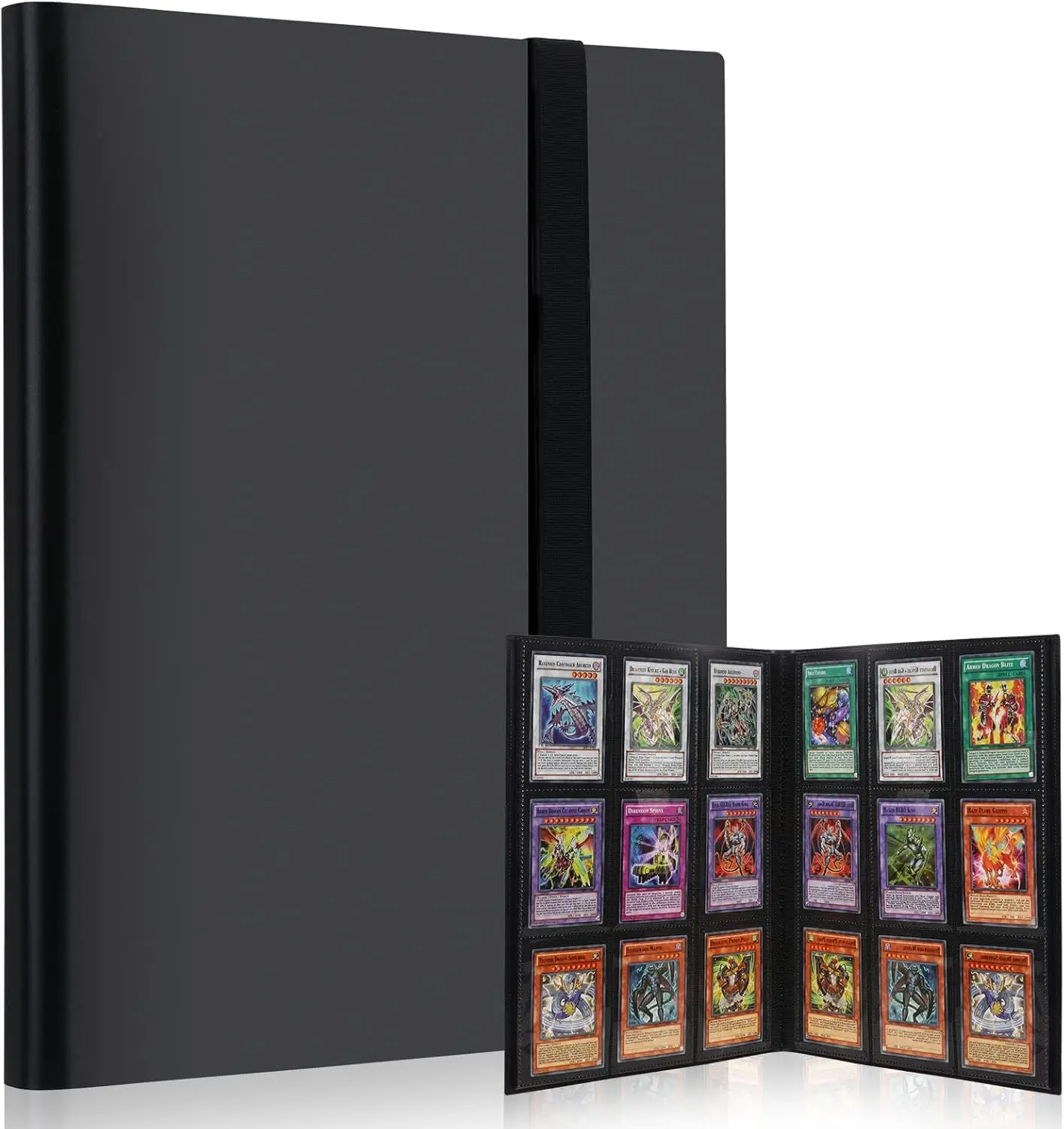 Premium Card Binder 9 Pocket Holds 360  Trading Cards Collectible Album Sleek Side-Loading Large-capacity Binder Notebook
