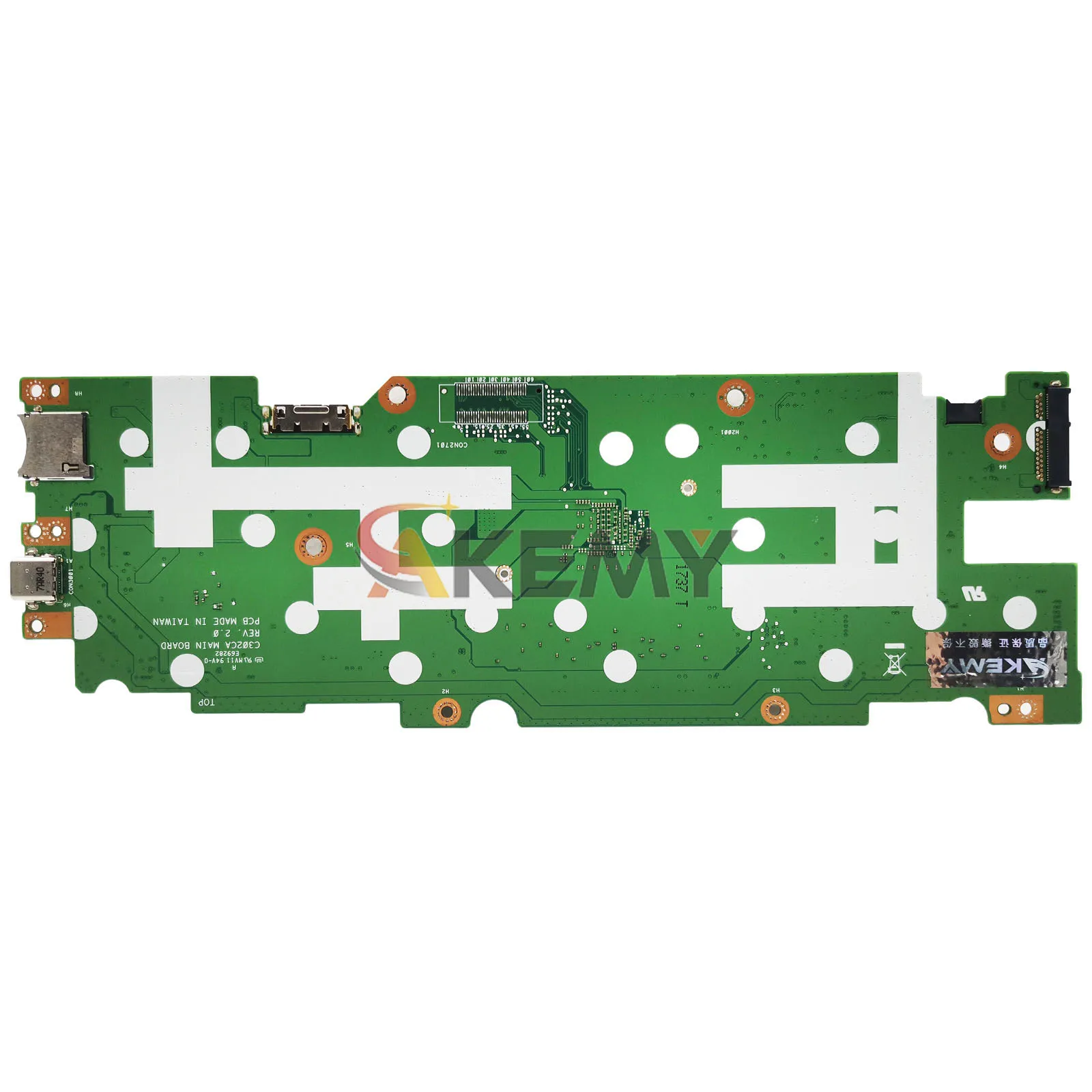C302CA Laptop Motherboard For ASUS Chromebook C302CA C302C Notebook Mainboard With  I3 I5 I7 CPU 100% tests OK fast shipping stk
