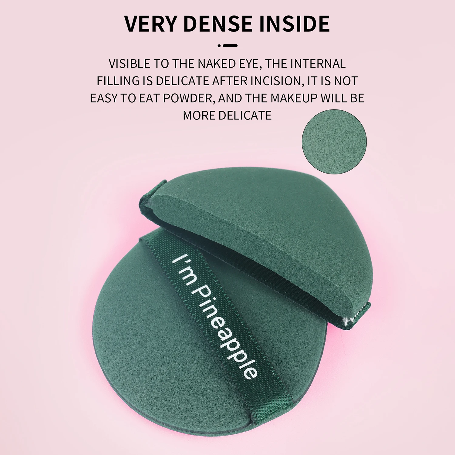 Boîte anti-poussière coussin d'air bouffée de poudre sec et humide double usage maquillage circulaire en forme de gouttelette éponge bouffée de poudre outil de beauté