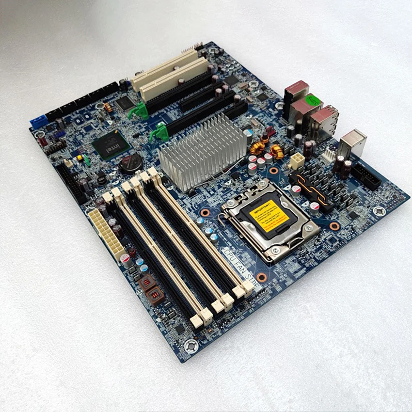 اللوحة الأم لمحطة العمل HP Z400 X58 تدعم 1366 ستة النوى 586968-001 586766-002