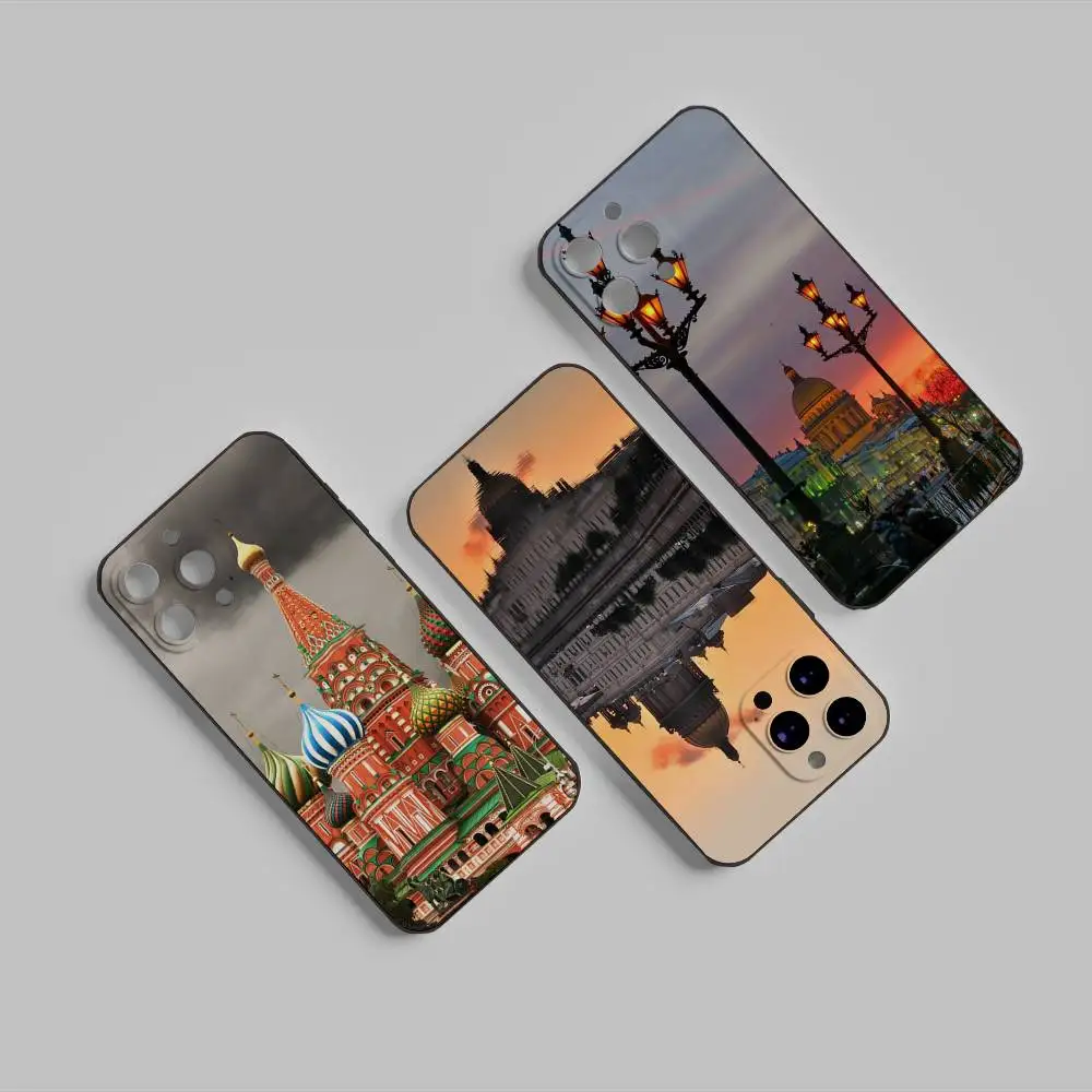 

Saint Petersburg Night Phone Case For IPhone 16 16e Plus Pro MAX15 14 13 12 11 Xr 7 8 6 Se XSmax Soft Black Case