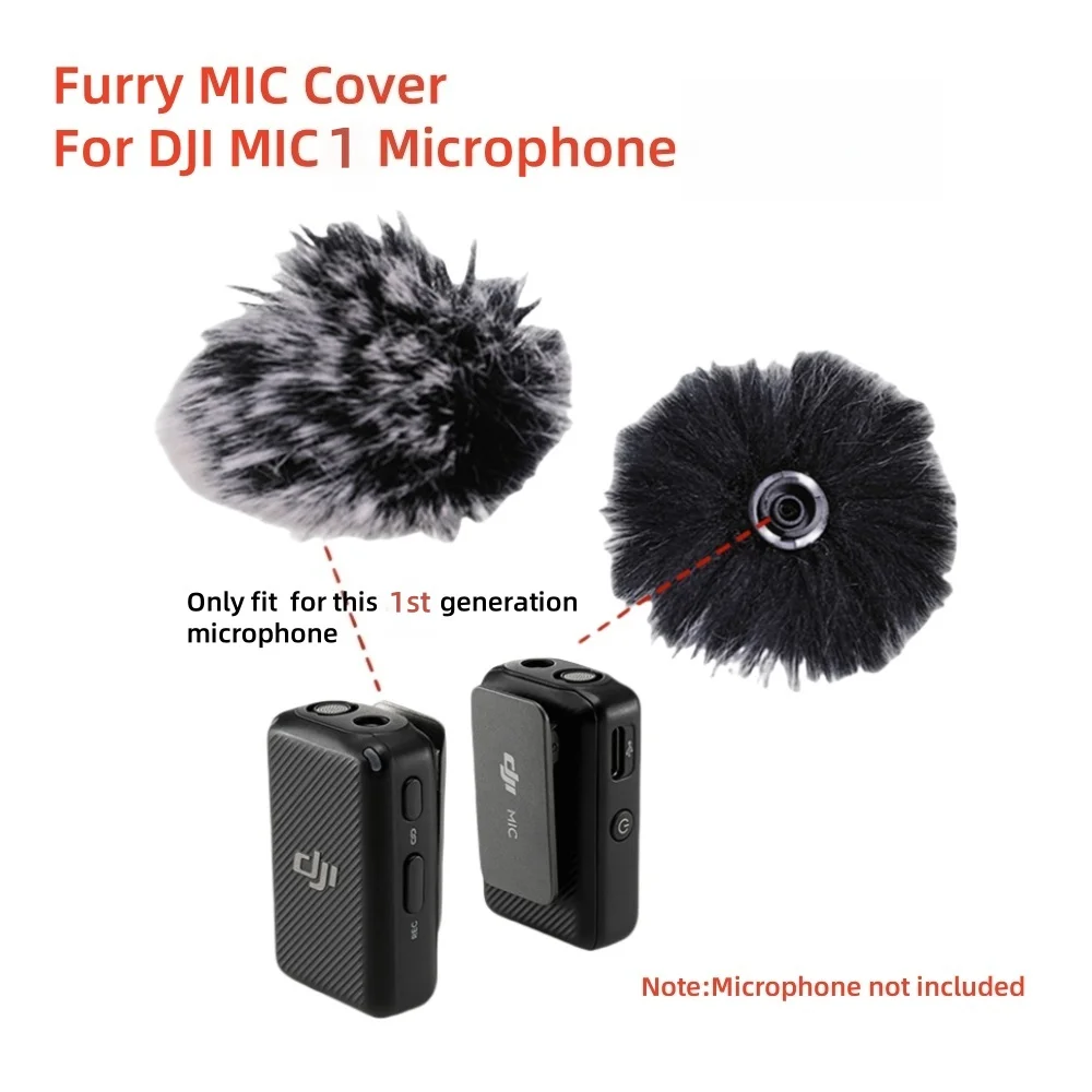 Für DJI MIC 1 Mikrofon Windschutzscheibe Outdoor Abdeckung Lavalier-mikrofon Pelzigen Windschutzscheibe Mic Windschutzscheibe Wind Muff Abdeckung 1/2/3/4 stücke