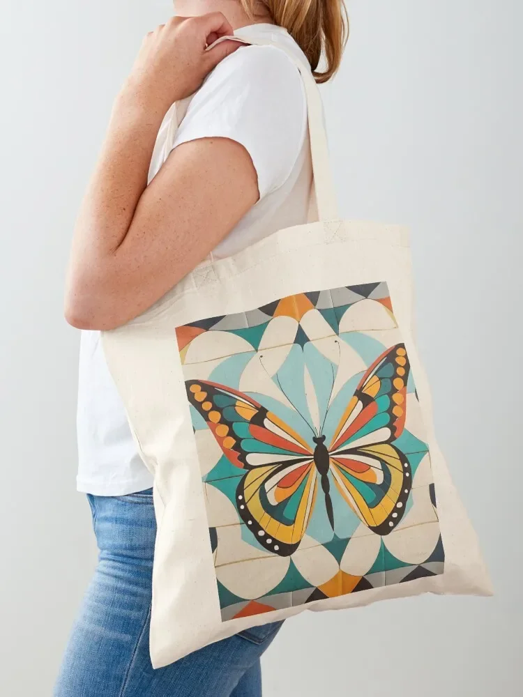

Orange Butterfly 2 Tote Bag women bag Women's bag Handbags luxury women