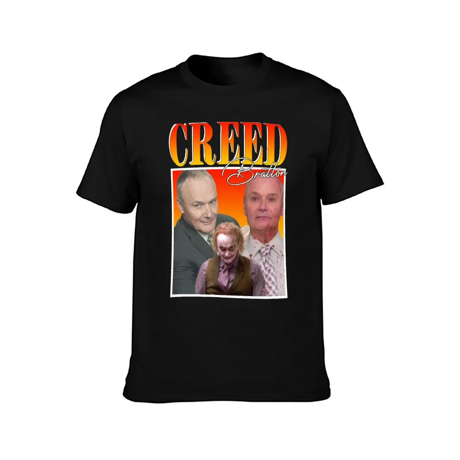 Creed Bratton T-Shirt Summer Casual Cotton Tee Oversized Streetwear Tops Vintage Graphic Print Loose Fit Short Sleeve
