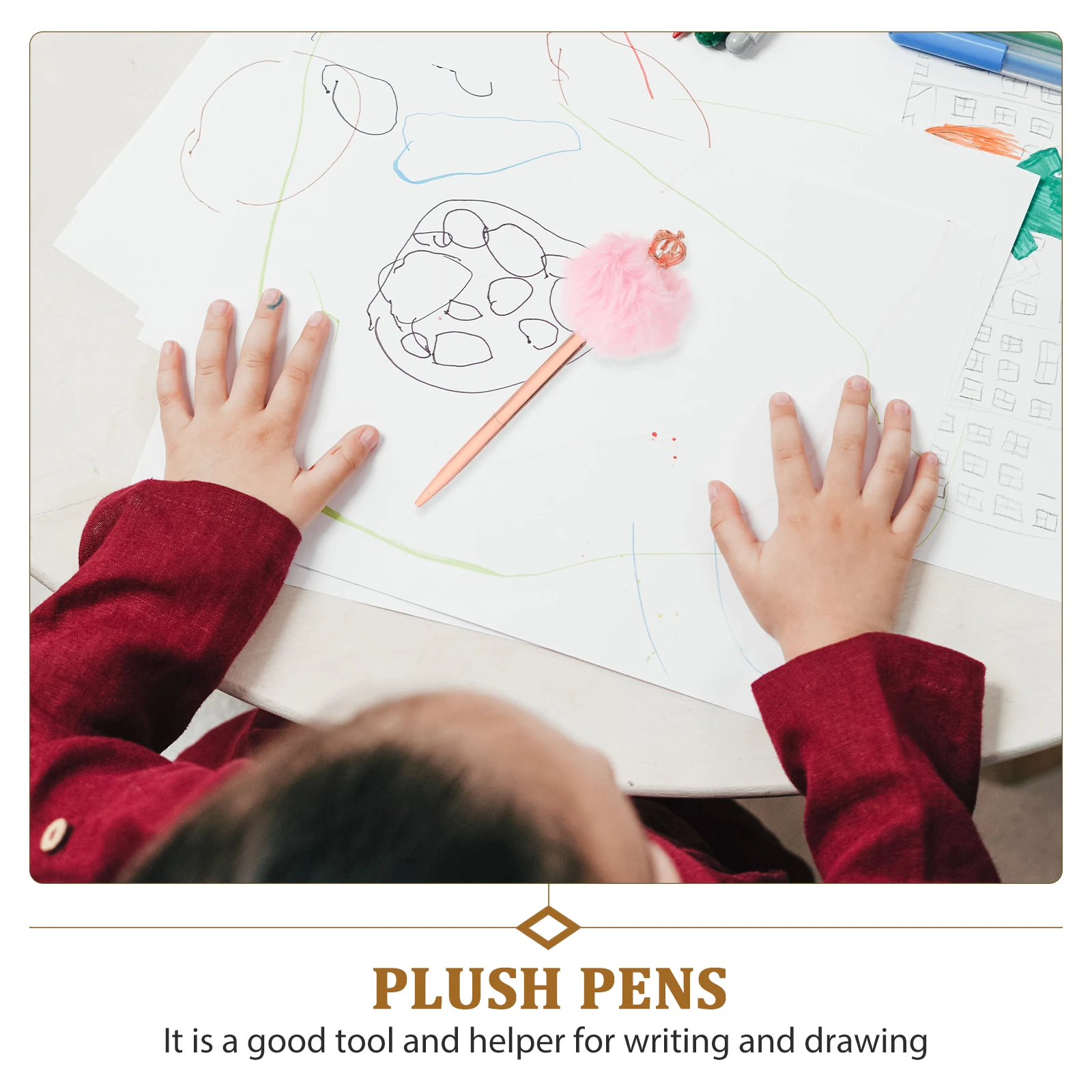 

2pcs Ballpoint Pens Smooth Writing Free-Flow Ink Lightweight Portable For Students Teachers Office Desk Decor Gift Novelty Pen