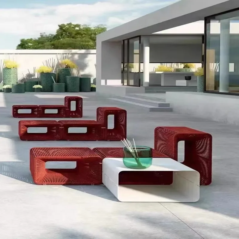 Single Floor Lounge Sofa Set, Outdoor Jardim Móveis, Terraço, Jardim e Pátio