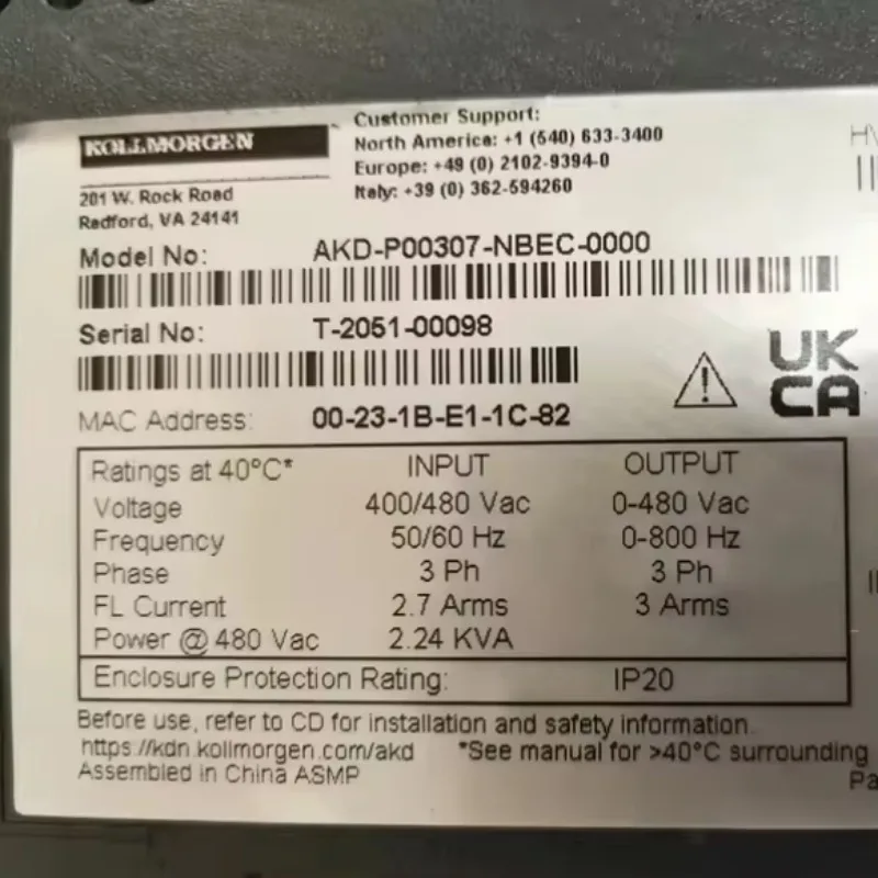 1PCS Kollmorgen AKD…