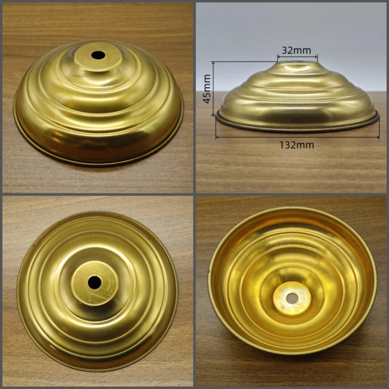Brass table lamp base unpolished desk light canopy base copper ceiling plate customizable processing of copper DIY accessories
