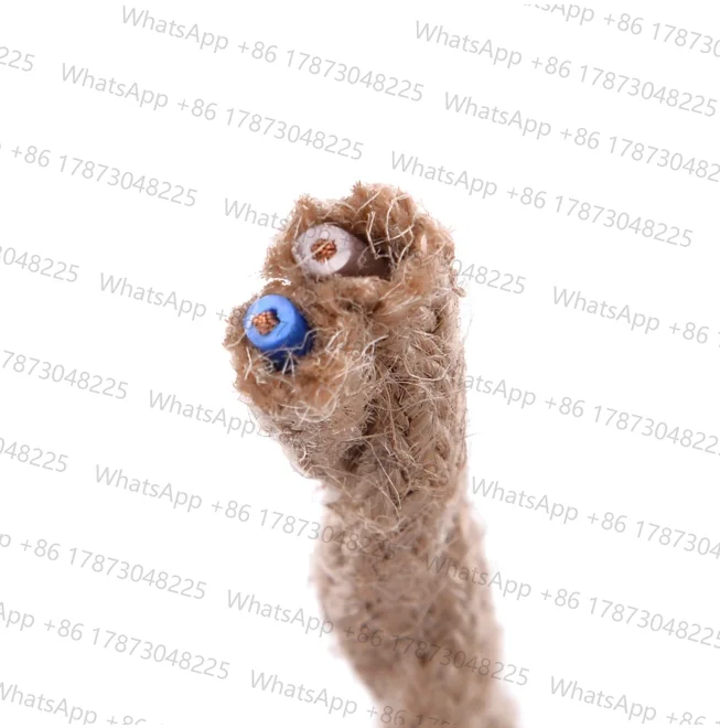 5 Meters 2x0.75 Vintage Retro Twisted Braided Woven Electric Wire Rope Cable 100-240V 250W
