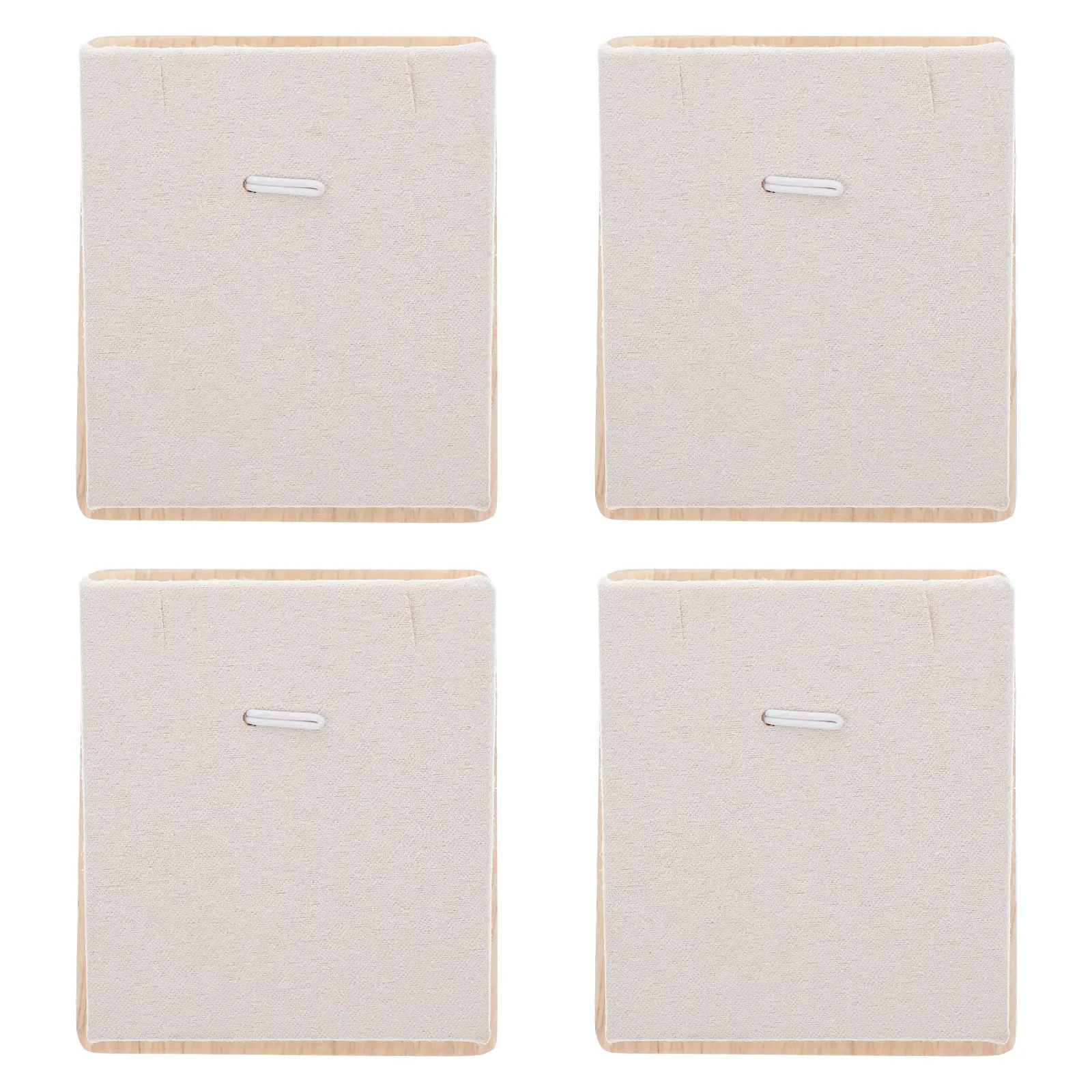 

Набор из 4 современных деревянных подставок для ожерелий: компактный органайзер для украшений для женщин и девушек, настольный держатель для демонстрации и хранения