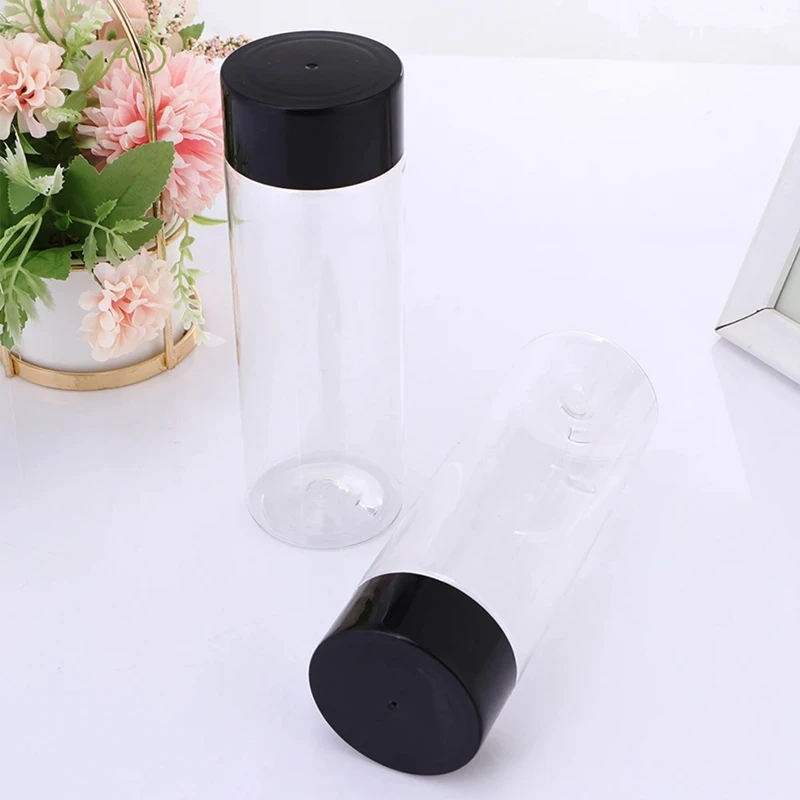 10Pcs 400Ml/13.5Oz Plastic Juice Bottle Transparent Coarse Cereals Storage Container Beverage Bottle Easy To Use