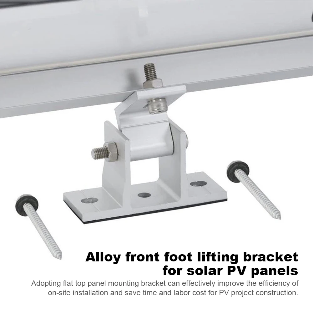 

2 Pcs Aluminum Solar Panel Brackets with Tilt Legs 15-30 Degree Angle Lightweight Mount Bracket Solar Panel Tilt Mount Brackets