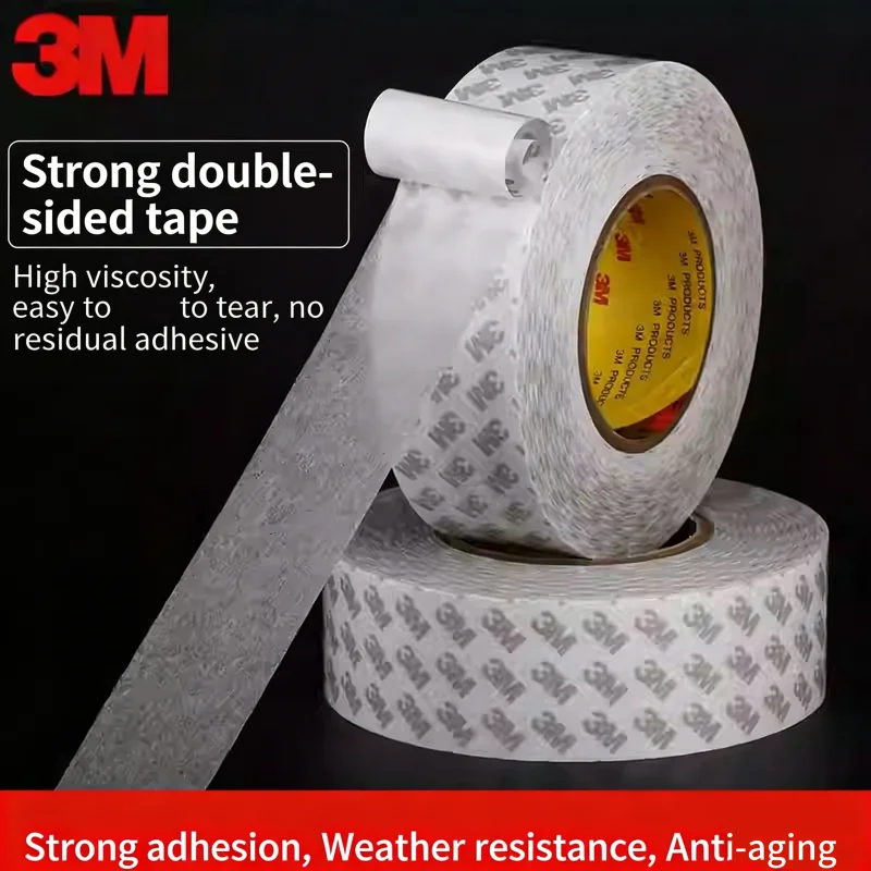 3M 9080 Double Sided Adhesive Tape 50M Ultra-thin Transparent Tape No Traceless Waterproof High Viscosity Strong Adhesive Tape