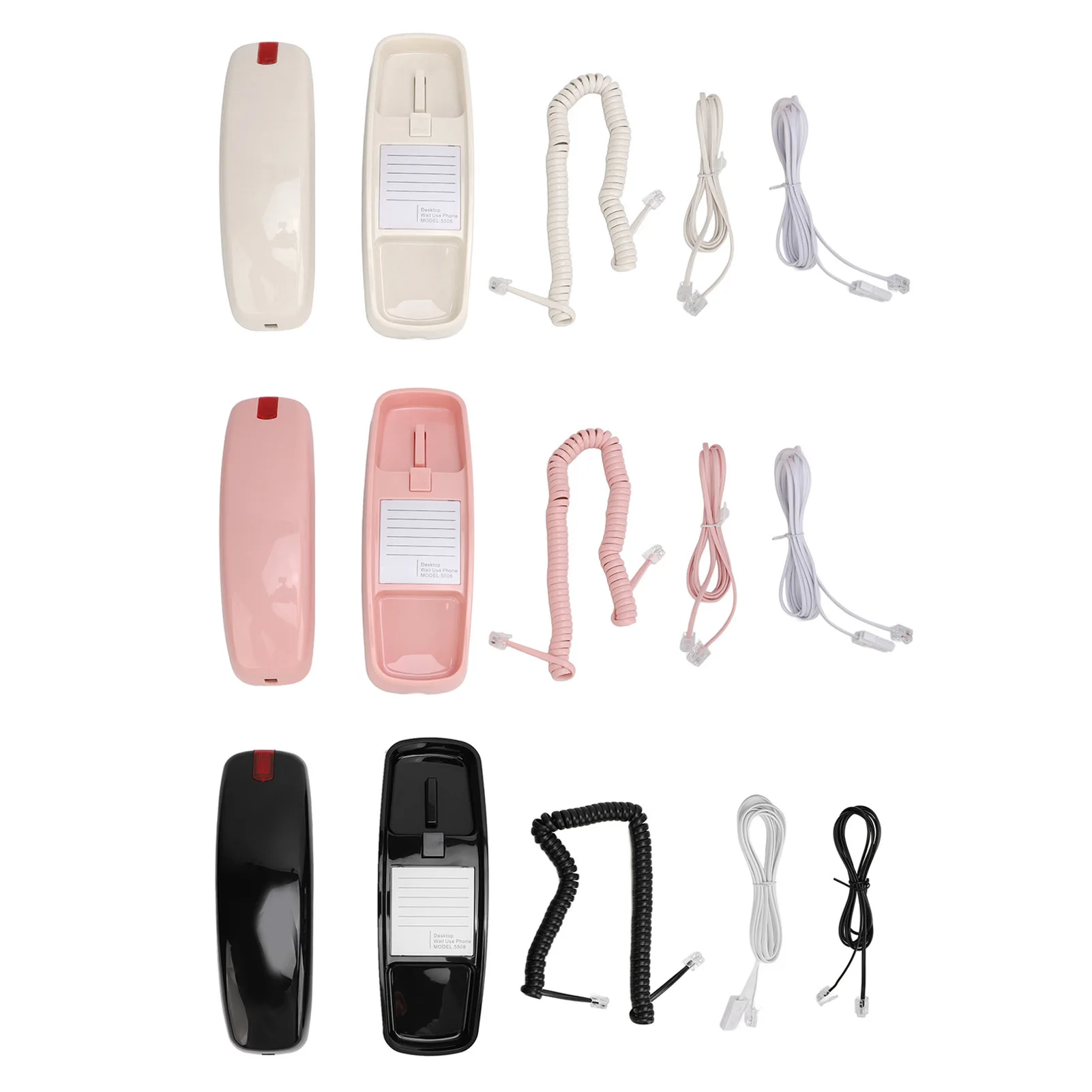 Landline Corded Phone Wall Mountable Big Button Volume Control Senior Friendly Corded Telephone Home Phone Clear Easy to Operate