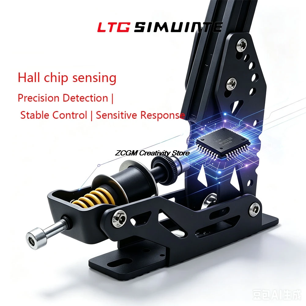 Pc Usb Linear Handbrake For Thrustmaster /Logitech /SIMAGIC /FANATEC /MOZA Racing Game Simracing Adapter Mod