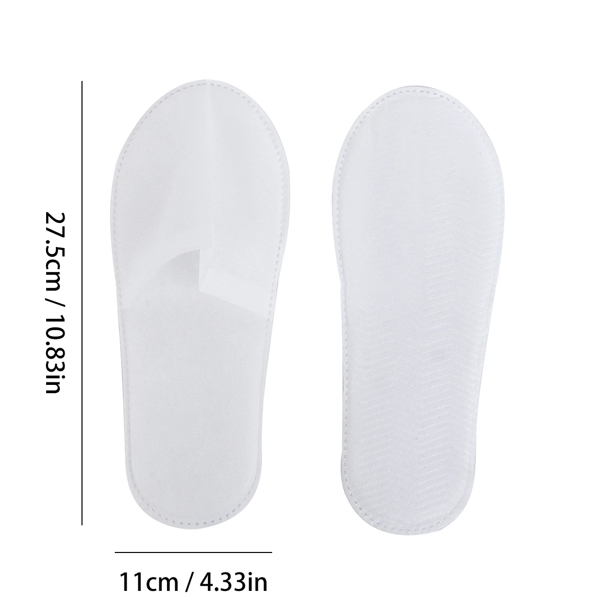 White 4Mm Non Woven Disposable Non Slippers Travel Home Slippers Business Home Hotel Unisex Slippers