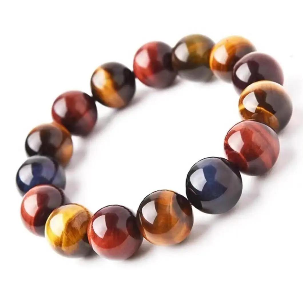 

Hawk Eyes Gemston Natural Color Tiger's Eye Round Beads Powerful Stretch Bracelet Crystal Stretch For Man Women AAAAAA