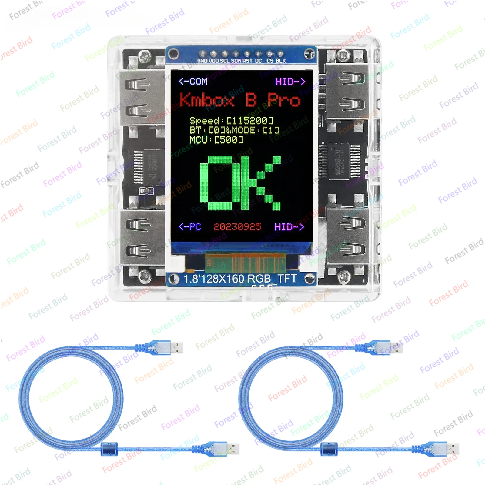

Simplayer Kmbox B+ (Pro) Клавиатура Мышь Контроллер Клавиатура Мышь Макро с экраном для DMA и двойного компьютера