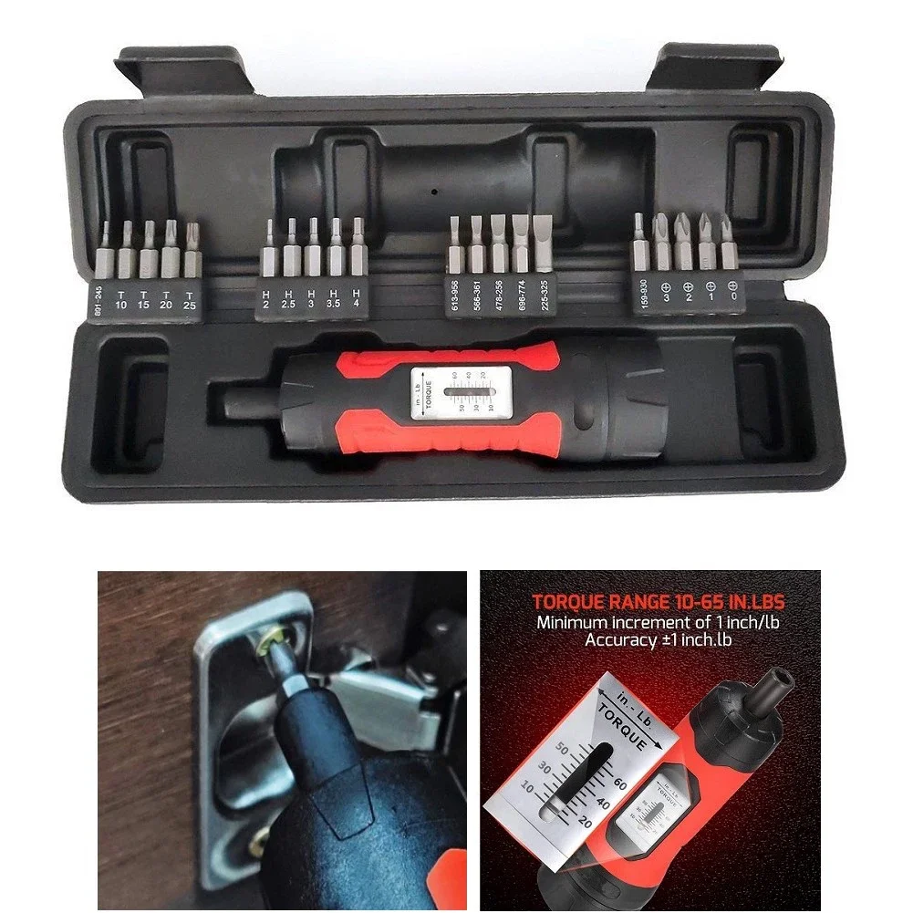 Torque Driver Screwdriver Manual Preset 1/4\