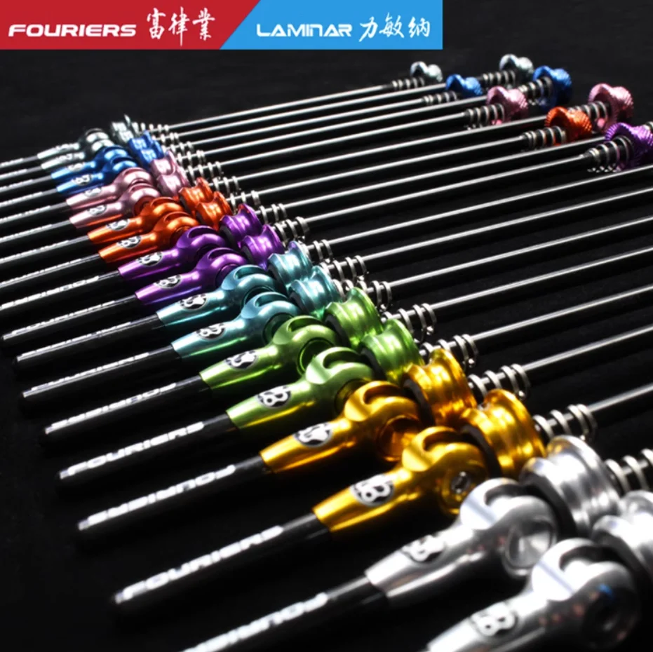 Fouriers-quick release titanium axle with carbon lever, QR skewers for road bike 100mm 130mm 43g