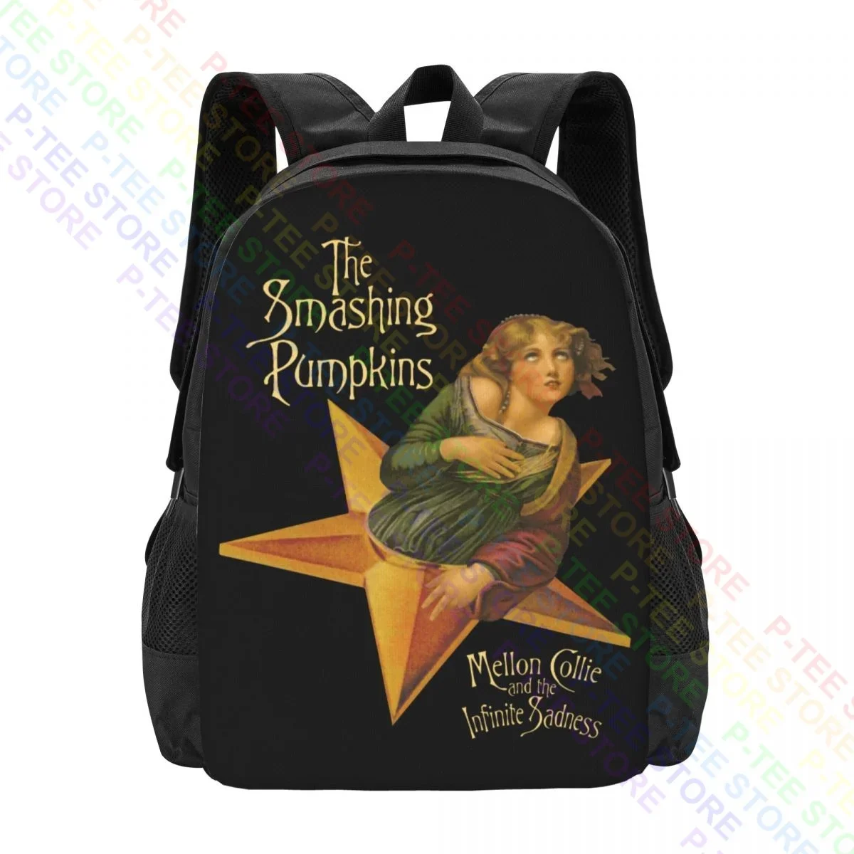 Smashing Pumpkins Mellon Collie Album Band P-1623Backpack Large Capacity Portable Shopping Bag