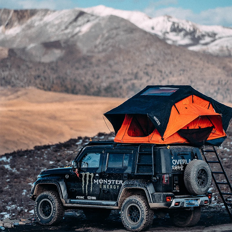 

Custom OEM Foldable Waterproof 2 Person Van Roof Top Tent With Memory Foam Inflatable Matress