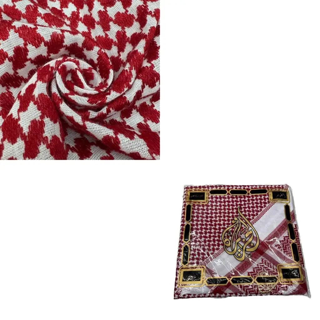 

Jacquard Arafat Headscarf Keffiyeh Headwrap for Men Everyday Use Cultural Event
