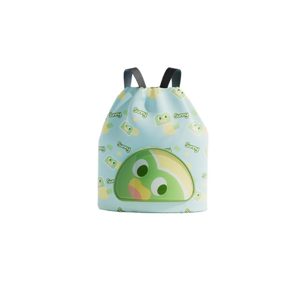 Sac de natation étanche de grande capacité pour enfants, séparation sèche et support, sac à dos de natation de dessin animé, sac de rangement d'animaux mignons